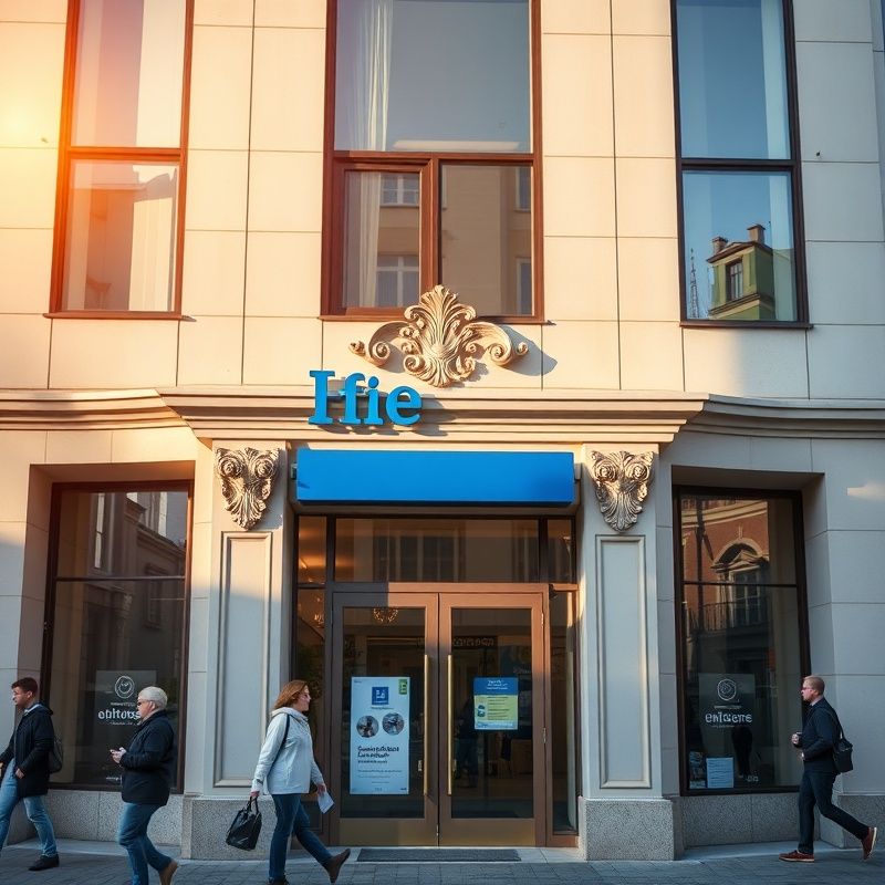 Fasáda moderní kancelářské budovy v Ostravě